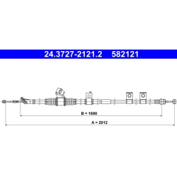 trosas, stovėjimo stabdys
                                ATE                                                24.3727-2121.2,