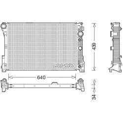 radiatorius, variklio aušinimas
                                DENSO                                                DRM1704