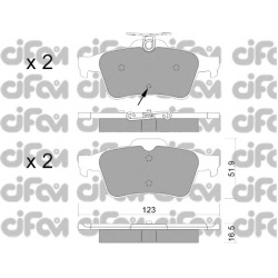CIFAM                                                822-337-2, Nenurodytas gamintojas, 822-337-2, auto detalė