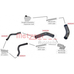 radiatoriaus žarna
                                METZGER                                2420229, Nenurodytas gamintojas, 2