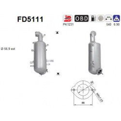 suodžių / kietųjų dalelių filtras, išmetimo sistema
                                                FD5111, AS, FD5111,