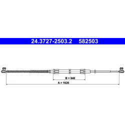 trosas, stovėjimo stabdys
                                ATE                                24.3727-2503.2, ATE, 243727-250