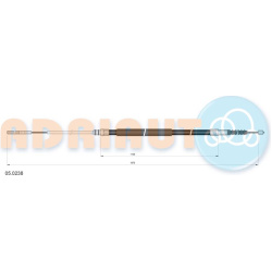 trosas, stovėjimo stabdys
                                ADRIAUTO                                                05.0238, A