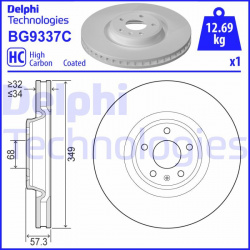 stabdžių diskas (1vnt)
                                DELPHI                                BG9337C, Nenurodytas gamintoja