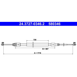 trosas, stovėjimo stabdys
                                ATE                                                24.3727-0346.2,