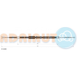 trosas, stovėjimo stabdys
                                ADRIAUTO                                                01.0236, A