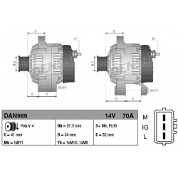 kintamosios srovės generatorius
                                DENSO                                DAN966, DENSO, DAN966, 