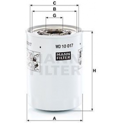 filtras, hidraulinė sistema
                                MANN-FILTER                                                WD100