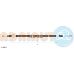 trosas, stovėjimo stabdys
                                ADRIAUTO                                                13.0261.1,