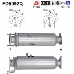 suodžių / kietųjų dalelių filtras, išmetimo sistema
                                FD5092Q, AS, FD5092Q, auto detalė