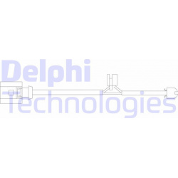 įspėjimo kontaktas, stabdžių trinkelių susidėvėjimas
                                DELPHI                           