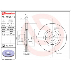 stabdžių diskas (1vnt) PRIME LINE - UV Coated
BREMBO