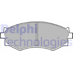 stabdžių trinkelių rinkinys, diskinis stabdys
                                DELPHI                                      