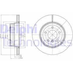 stabdžių diskas (1vnt)
                                DELPHI                                BG4284, Nenurodytas gamintojas