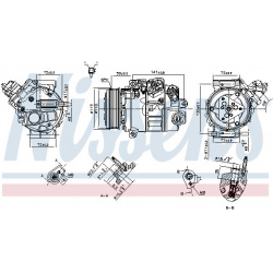 kompresorius, oro kondicionierius ** FIRST FIT **
                                NISSENS                                8907