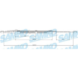 trosas, stovėjimo stabdys
                                SAMKO                                                C0952B, SAMKO
