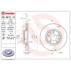 stabdžių diskas (1vnt) PRIME LINE
                                BREMBO                                                09.