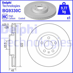 Stabdžių diskas
                                DELPHI                                                BG9330C, Nenurodytas 