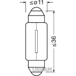 lemputė, durų lemputė ORIGINAL
                                OSRAM                                                6423-0