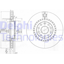 stabdžių diskas (1vnt)
                                DELPHI                                BG3723, Nenurodytas gamintojas