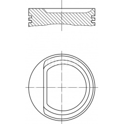 stūmoklis
                                MAHLE                                                030 94 01, MAHLE, 0309401, au