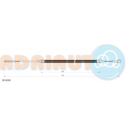 trosas, stovėjimo stabdys
                                ADRIAUTO                                                05.0226, A