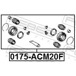 remonto komplektas, stabdžių apkaba
                                FEBEST                                0175-ACM20F, Nenu