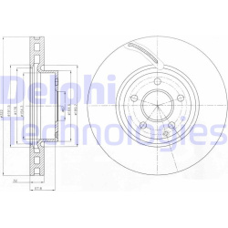 stabdžių diskas (1vnt)
                                DELPHI                                                BG9075C, Nenur