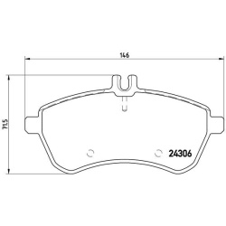 stabdžių trinkelių rinkinys, diskinis stabdys XTRA LINE
                                BREMBO                            