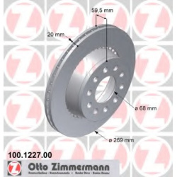 ZIMMERMANN                                                100.1227.00, Nenurodytas gamintojas, 100122700, auto detalė
