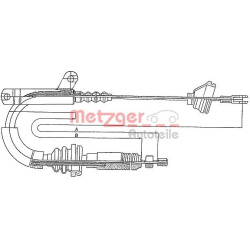 trosas, stovėjimo stabdys
                                METZGER                                10.817, Nenurodytas gaminto