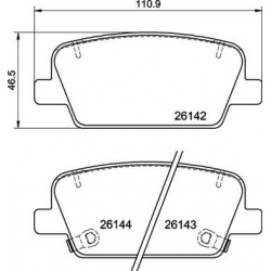 stabdžių trinkelių rinkinys, diskinis stabdys PRIME LINE
BREMBO