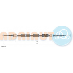 trosas, stovėjimo stabdys
                                ADRIAUTO                                                11.0269, A