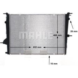 radiatorius, variklio aušinimas BEHR
                                MAHLE                                                CR