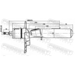 amortizatorius
                                FEBEST                                21110-007F-KIT, Nenurodytas gamintojas, 