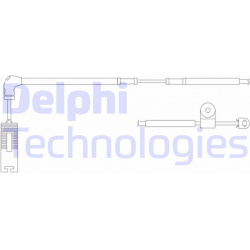 įspėjimo kontaktas, stabdžių trinkelių susidėvėjimas
                                DELPHI                           