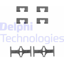 priedų komplektas, diskinių stabdžių trinkelės
                                DELPHI                                   