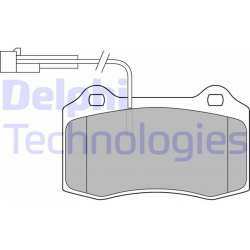 stabdžių trinkelių rinkinys, diskinis stabdys
                                DELPHI                                      