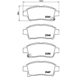 stabdžių trinkelių rinkinys, diskinis stabdys
                                MINTEX                                      