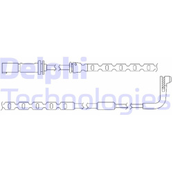 įspėjimo kontaktas, stabdžių trinkelių susidėvėjimas
                                DELPHI                           