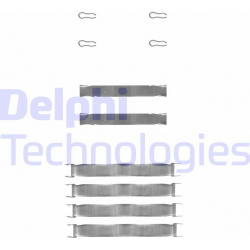 priedų komplektas, diskinių stabdžių trinkelės
                                DELPHI                                   