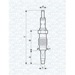 kaitinimo žvakė
                                MAGNETI MARELLI                                062900011304, MAGNETI MARELL
