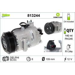 Kompresorius, oro kondicionierius VALEO CORE-FLEX
                                                813244, VALEO, 813244, auto