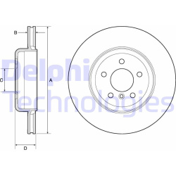 stabdžių diskas (1vnt)
                                DELPHI                                                BG9130C, Nenur