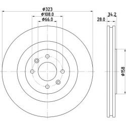 stabdžių diskas (1vnt)
                                MINTEX                                                MDC2599, Nenur