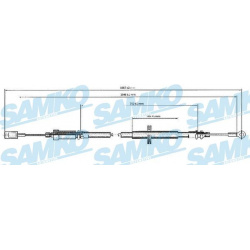 trosas, stovėjimo stabdys
                                SAMKO                                C0173B, SAMKO, C0173B, auto d