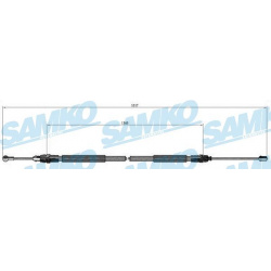 trosas, stovėjimo stabdys
                                SAMKO                                                C0748B, SAMKO