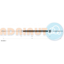 trosas, stovėjimo stabdys
                                ADRIAUTO                                                55.0233.1,