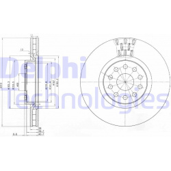 stabdžių diskas (1vnt)
                                DELPHI                                                BG3497, Nenuro