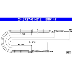 trosas, stovėjimo stabdys
                                ATE                                                24.3727-0147.2,
